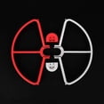 thumbnail image 2 of Protectores de apoyo Advancent Parachoques ABS para DJI Phantom 3 Rojo + Blanco, 2 of 2