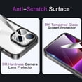 thumbnail image 5 of JETech [3 in 1] Case for iPhone 14 Pro Max 6.7-Inch, with 2-Pack Screen Protector and 2-Pack Camera Lens Protector, Full Coverage Tempered Glass Film, Shockproof Bumper Phone Cover (Black), 5 of 7