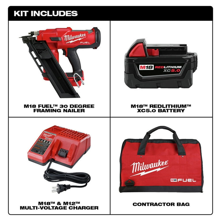 Milwaukee cordless framing nailer 30 degree new arrivals