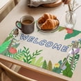 thumbnail image 3 of Placemat Set of 4 Plants Spring Summer Placemats for Dining Table Floral Colorful Washable Table Mats for Kitchen and Party Decor Indoor & Outdoor Use, 3 of 8