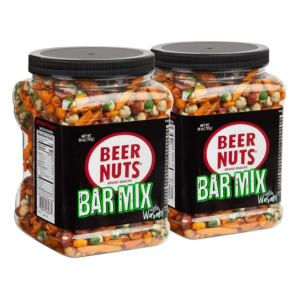 BEER NUTS 26 oz. Jar Bar Mix with Wasabi (PACK OF 2)