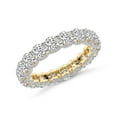 thumbnail image 3 of Round Shape Lab Grown Diamond Reona Eternity Ring For Women | 3 Carat IGI Certified 14K Yellow Gold | FG-VS Quality Friendly Diamonds Eternity Ring Size 4.5, 3 of 5