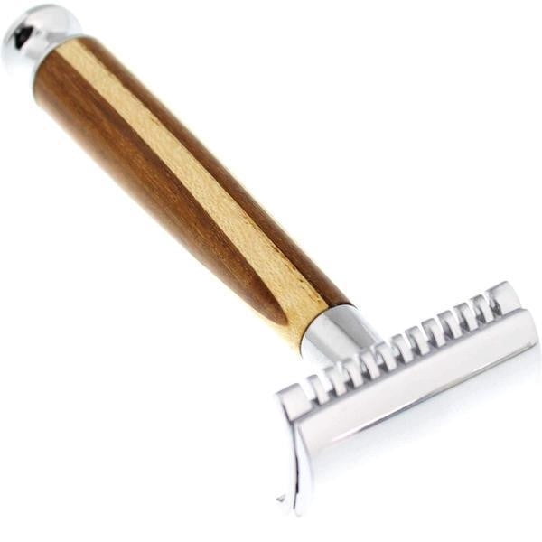 WCS Natural Collection Razor 37WS, Rosewood  and  White Ash-WCS Exclusive Open Comb (Toothsome)
