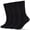 Black, variant on Men's Crew Socks 4 Pack Multi Use For Business Casual And Sports