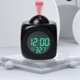 thumbnail image 1 of LSLJS Projection Digital Alarm Clock with Weather Stations Digital LCD Wall Projection Alarm Clock Temperature Display Colorful LED Time Temperature Display, Electronic Clock, 1 of 7