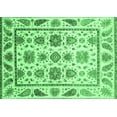 thumbnail image 1 of Ahgly Company Indoor Rectangle Abstract Emerald Green Modern Area Rugs, 5' x 8', 1 of 4