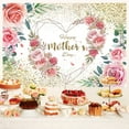 thumbnail image 3 of Happy Mother's Day Backdrop,Pink Flower Backdrop Background,Floral Golden Mother's Day Photo Backdrop 7X5FT, 3 of 5
