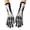 Black3, variant on Skeleton Gloves For Women Men Adults Fingerless Goth Gloves Halloween Gloves Fun Party Halloween Accessories a Great Halloween Gifts