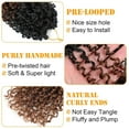 thumbnail image 3 of 8 Pack Yanky Twist Crochet Hair for Women Pre-looped,8 Inch Twist Hair Bohemian Passion Twist Crochet Hair Boho Crochet Braids Synthetic (Dark Brown), 3 of 6