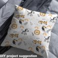 thumbnail image 2 of Homewish Kawaii Lion Kids 01, Leaf Plant Botanical Room Decor Fabric by the Yard, Cartoon Wildlife Animal Sewing Fabric, Breathable Home Decor, 2 of 6