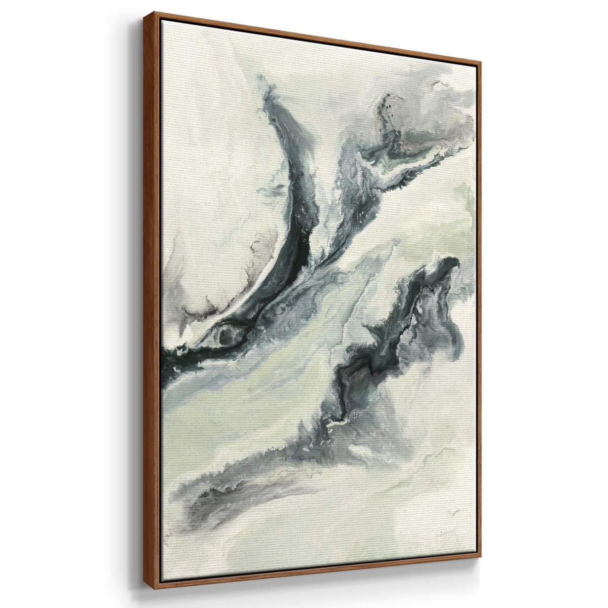 Untitled Framed Premium Gallery Wrapped Canvas - Ready to Hang - 27 x 41 - Walnut Floating Frame