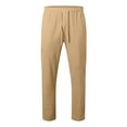 thumbnail image 3 of Men Summer Outfits And Track Suit Men Small Suit Big And Tall Men Suits Vest Trousers Portly Suits for Suite for Man Jacket Tan Mens Roaring 20s Prom Male Imitation Linen Khaki S, 3 of 8