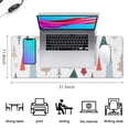 thumbnail image 5 of Long Mouse Pads for Desk,Multicolor Christmas Tree Pattern Desk Mats on Top Of Desks, Desk Mouse Pad Extra Large with 3mm Non-Slip Base and Stitched Edge for Gaming,Office,Work,Home 31.5x11.8in, 5 of 5