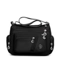thumbnail image 3 of Bolso Bandolera de Nylon Impermeable con Un Solo Hombro Azul Oscuro, 3 of 5