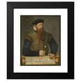 thumbnail image 2 of Jost Amman 12x14 Black Modern Framed Museum Art Print Titled - Portrait of a Bearded Man (1565), 2 of 5
