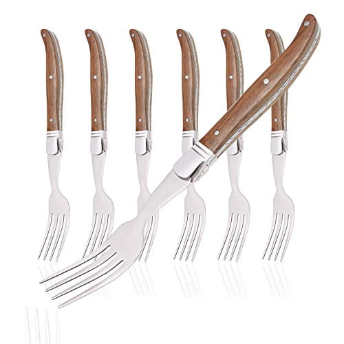 [Set of 6] Fork Sets, Hailingshan Laguiole Stainless Steel Gift Boxed