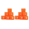 thumbnail image 4 of 20 Pack Orange 16mm Math Operation Dice - Premium Plastic Engraved Plus & Minus Symbol Dice, Portable Educational Teaching Tool for Classroom, Home Math Learning, Party Games & Kids Early Education, 4 of 6