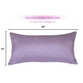 thumbnail image 5 of Aiking Home Woven Fine Faux Linen Throw Pillow Cover, size 14"x26", Lavender, 5 of 7