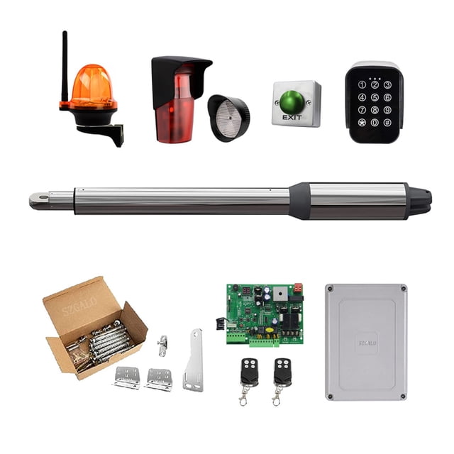 (660lb) Single Swing Automatic Gate Opener Kit Suitable For Opening Gates /Gate Motor Solar Powered Optional For Home Security/Farm/Garage/Business ,Ultra-Quiet Operation