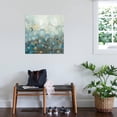 thumbnail image 3 of Art.com Blue and Bronze Dots VIII Stretched Canvas Print Wall Art by Danhui Nai, 30" x 30", 3 of 4