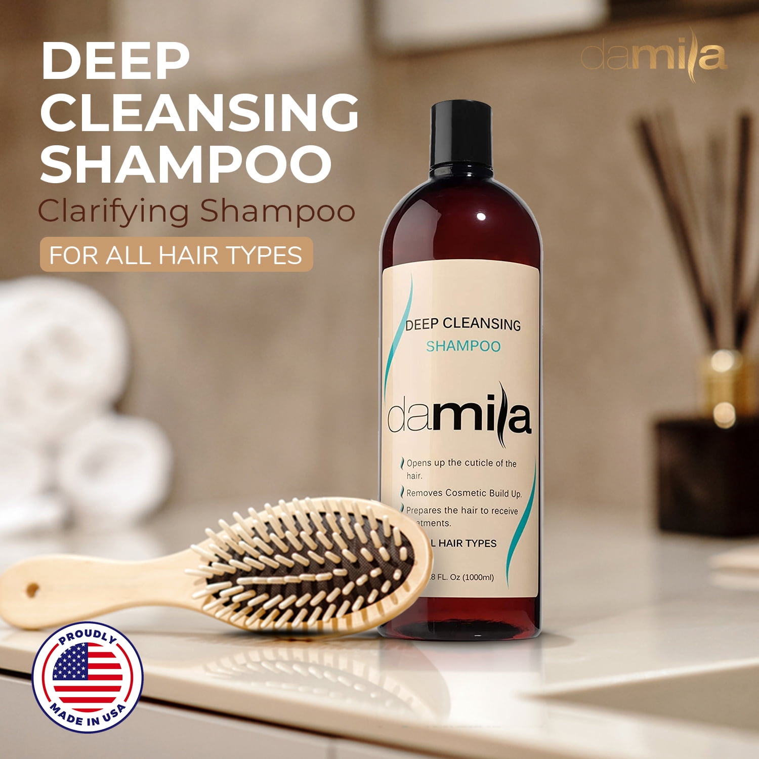Vil cabriolet Nord Damila Deep Cleansing Shampoo - Clarifying Shampoo For All Hair Types - Use  Before Keratin Treatment, 33.8 fl. oz. - Walmart.com
