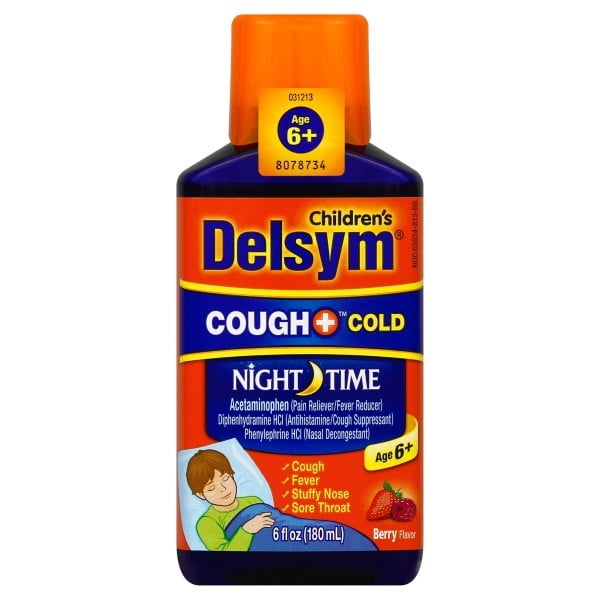 Delsym Children's Liquid Cough & Cold Night Time Berry