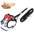 thumbnail image 4 of Walking Pet Vest, Adjustable Leash Pet Strap Escape-Proof Cat Vest  For Pet Harness For Cat Vest Black Grid,Red Grid,Red, 4 of 8