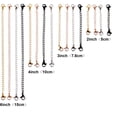 thumbnail image 2 of 16 piezas de acero inoxidable collar pulsera extensores conjuntos de cadena para hacer joyas de bricolaje, 4 colores y 4 tamaños Adepaton WRMH-997, 2 of 4