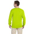 thumbnail image 2 of The Gildan Adult Ultra Cotton 6 oz Long Sleeve T-Shirt - SAFETY GREEN - M, 2 of 4