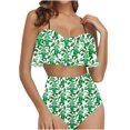 thumbnail image 1 of FcBaudy Womens Swimsuits Two Piece Swimsuit for Women Bathing Suit for Women Tankini Swimsuits for Women Women's Ruffled Bikini Swimsuit Set Women Swimsuit, 1 of 5