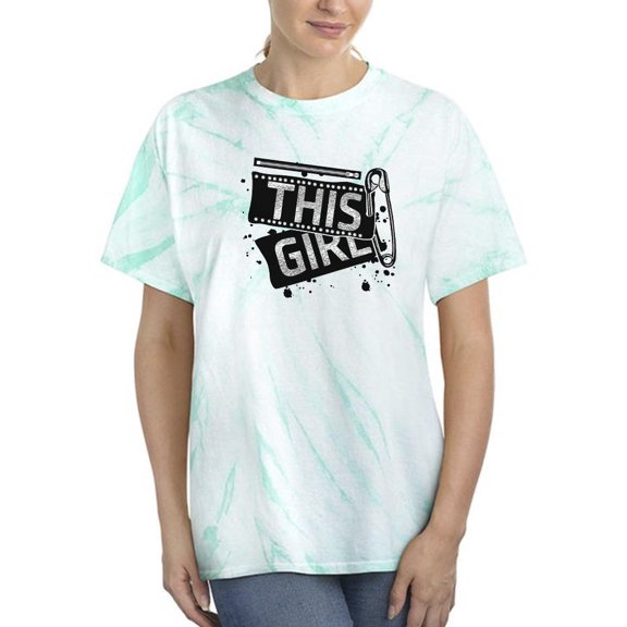 This Girl Punk Style Art Tie Dye Cyclone Women -Image by Shutterstock, Female Medium