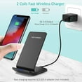 thumbnail image 2 of PDKUAI Support de Charge Sans Fil Rapide 20W Station de Charge Sans Fil pour iPhone 14 Pro Max 14 Plus 13 Pro Max 12 Pro 11 TP XR 8Plus Samsung, 2 of 7