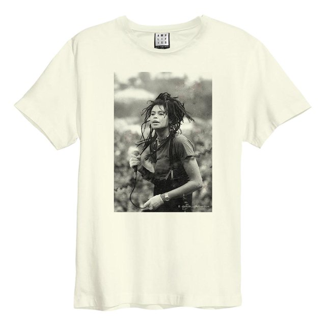 Amplified - Camiseta Joe Wise Annie Ruddock para Adultos Unisex (Blanco Retro)