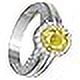 thumbnail image 3 of 7.25 Ratti 6.25 Carat Yellow Sapphire Stone Silver Adjustable Ring Original And Certified Natural Pukhraj Unheated And Untreated Gemstone Free Size Anguthi For Men And Women-B0BX4C, 3 of 6