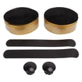 thumbnail image 1 of Bicycle Bar Tape Soft Bike Handlebar Carbon Fiber Pattern Shock Absorption Non Skid Strap Gradient Gold, 1 of 14