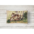 thumbnail image 2 of Carolines Treasures BDBA0115PW1216 Wolf Wolves by Daphne Baxter Fabric Decorative Pillow 12H x16W multicolor, 2 of 3