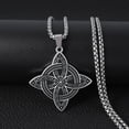 thumbnail image 4 of Dsseng Collier Chaîne Carrée Nœud Sorcière pour Femmes Collier Ras du Cou en Acier Inoxydable Vintage Amulettes Bijou Cadeau, 4 of 10