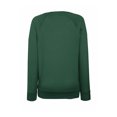 thumbnail image 2 of Fruit OF The Loom- Sudadera ligera y ajustada de mangas ranglán para mujer (Verde botella), 2 of 2