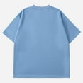 thumbnail image 4 of RYRJJ Men's Short Sleeve Summer Waffle T-Shirt Loose Casual Solid Color Soft Crewneck Pullover Top T Shirts(Blue,3XL), 4 of 4