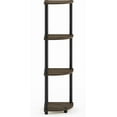 thumbnail image 4 of 5 Tier Corner Display Rack Multipurpose Shelving Unit, Dark Cherry/Black, 4 of 7