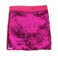 thumbnail image 3 of Nfurl Womens Sequin Skirts Trendy Shiny Dance Club Rave Party Mini Skirt for Women Elegant Concert Evening Cocktail Club Glitter Sparkly Skirts Hot Pink Free Size, 3 of 5