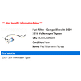 thumbnail image 2 of Fuel Filter - Compatible with 2009 - 2016 Volkswagen Tiguan 2010 2011 2012 2013 2014 2015, 2 of 2