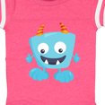 thumbnail image 4 of Inktastic Cute Monster, Blue Monster, Funny Monster, Horns Boys or Girls Baby Bodysuit, 4 of 5