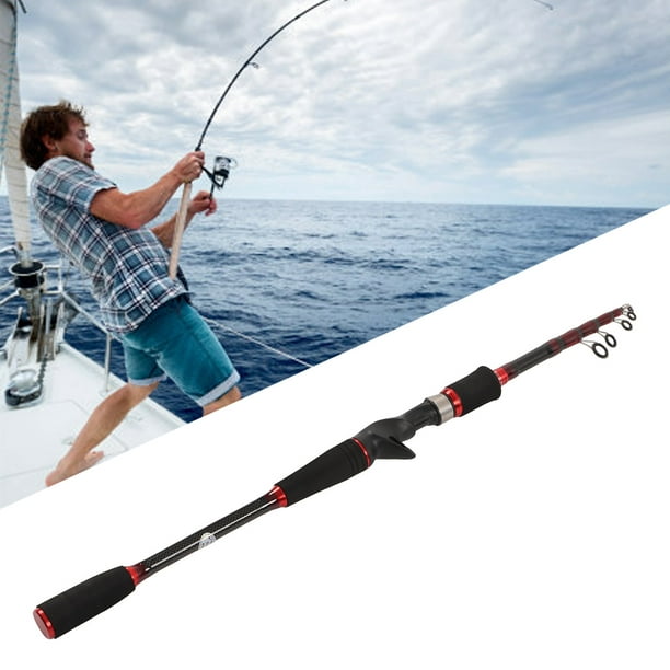 Telescopic Fishing Pole, Sensitive Casting Fishing Rod Anti Slip Strong For  Saltwater For Trout 2.1m 
