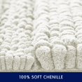 thumbnail image 5 of Subrtex Soft 1-piece Luxury Chenille Striped Bathroom Rug, Ivory, 20" x 32", Medium, 5 of 7