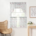 thumbnail image 5 of Martha Stewart Martha’s Garden Curtain Swag, Multicolor, Pole Top, Semi Sheer, Indoor, Adult, 1 Piece, 27" x 30", 5 of 6