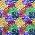 thumbnail image 1 of oneOone Cotton Poplin Twill Brown Fabric Tropical Leaf Sewing Fabric By The Yard Printed Diy Clothing Sewing Supplies 56 Inch Wide, 1 of 4