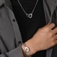thumbnail image 5 of Europea y todos los Hip Hop de moda los hombres de acero inoxidable colgante collar pulsera de joyería conjunto de anillo doble Accesorios, 5 of 8
