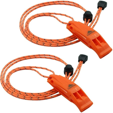 QUTETN Emergency Whistles With Lanyard Safety Whistle Survival Shrill Loud Blast For Kayak Life Vest Jacket Boating Fishing Boat Camping Hiking Hunting Rescue Signaling Kids Lifeguard Pla