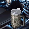 thumbnail image 4 of Camouflage 40oz Tumbler– Stainless Steel Insulated Tumbler with Handle and Straw, Large Capacity Travel Cup for Hot & Cold Drinks, 4 of 6